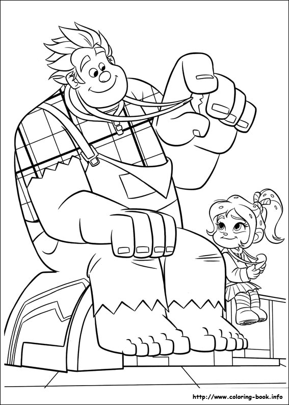 Ralph breaks the Internet coloring picture