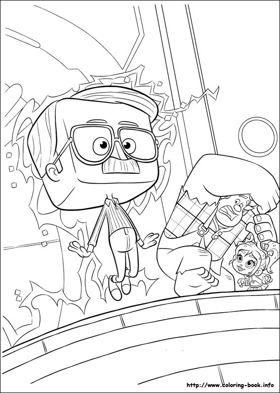 Ralph breaks the Internet coloring picture