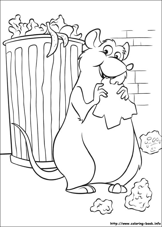 Ratatouille coloring picture