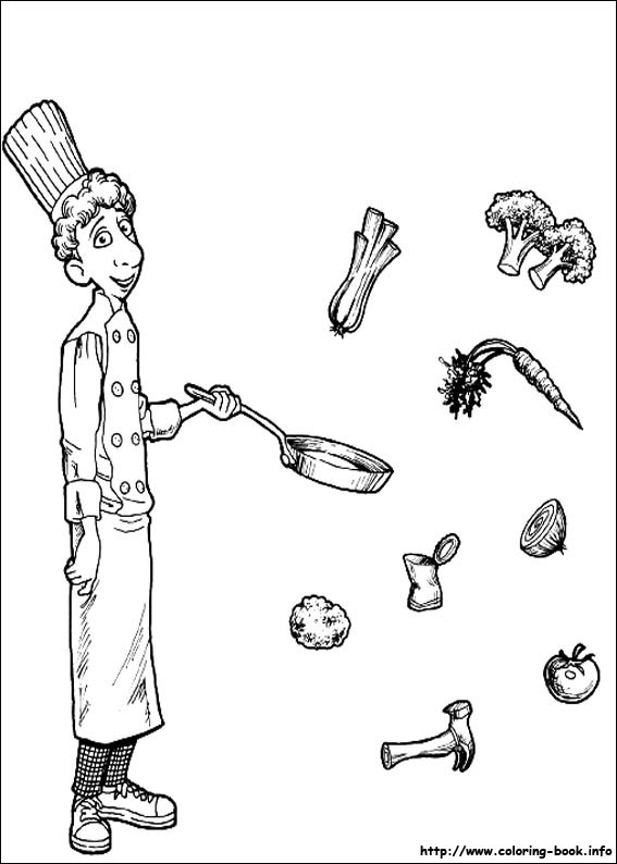 Ratatouille coloring picture