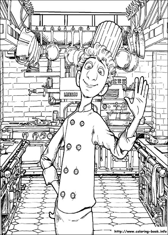 Ratatouille coloring picture