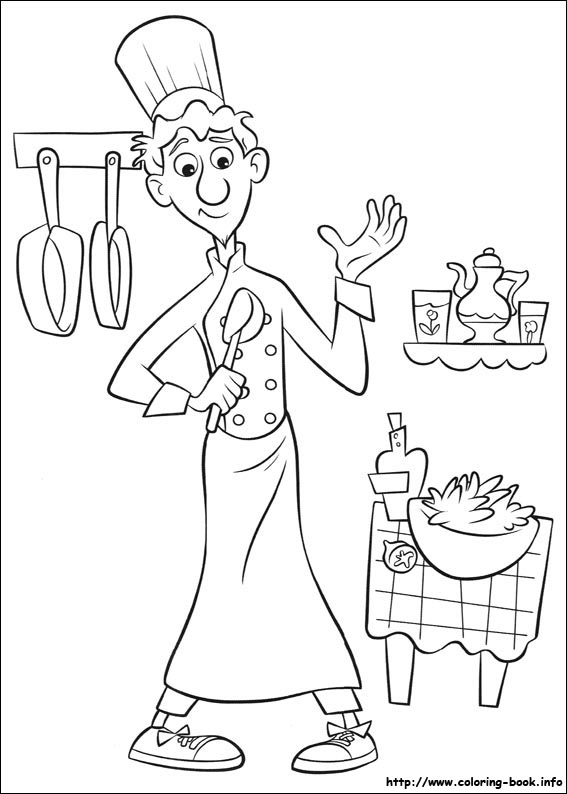 Ratatouille coloring picture