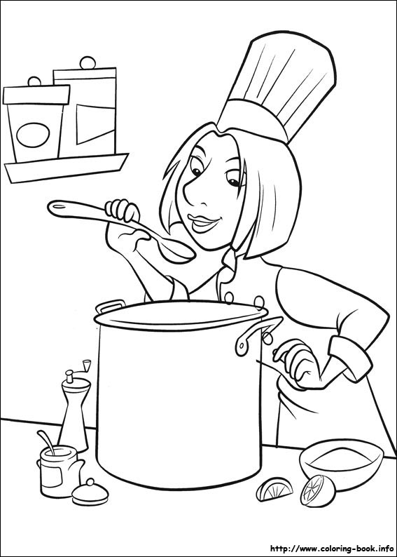 Ratatouille coloring picture