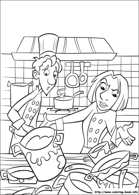 Ratatouille coloring picture