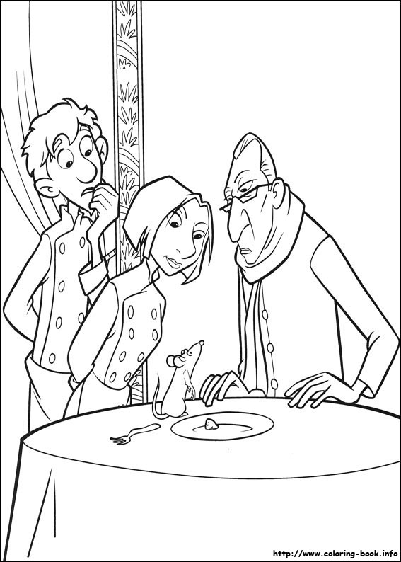 Ratatouille coloring picture