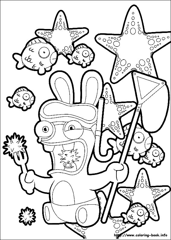 Raving Rabbids coloring picture