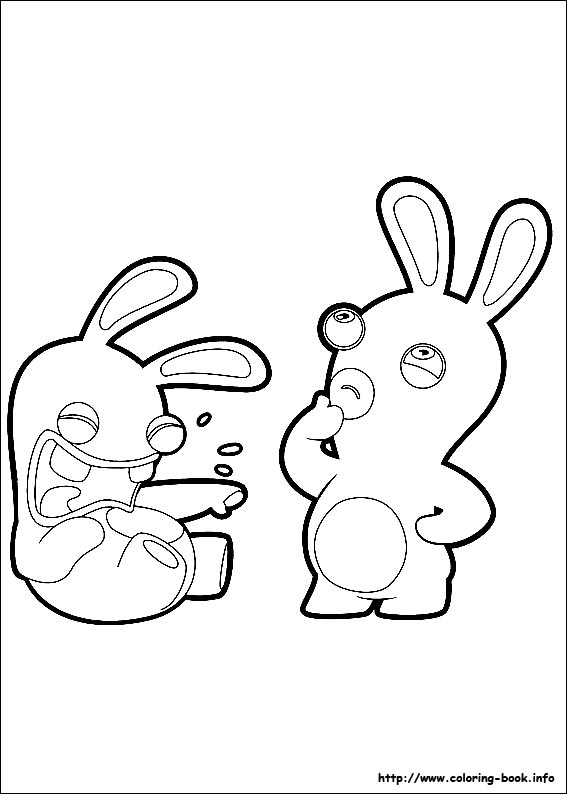 Raving Rabbids coloring picture