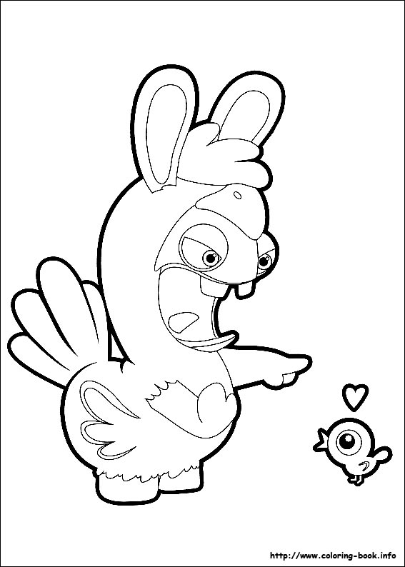 Raving Rabbids coloring picture