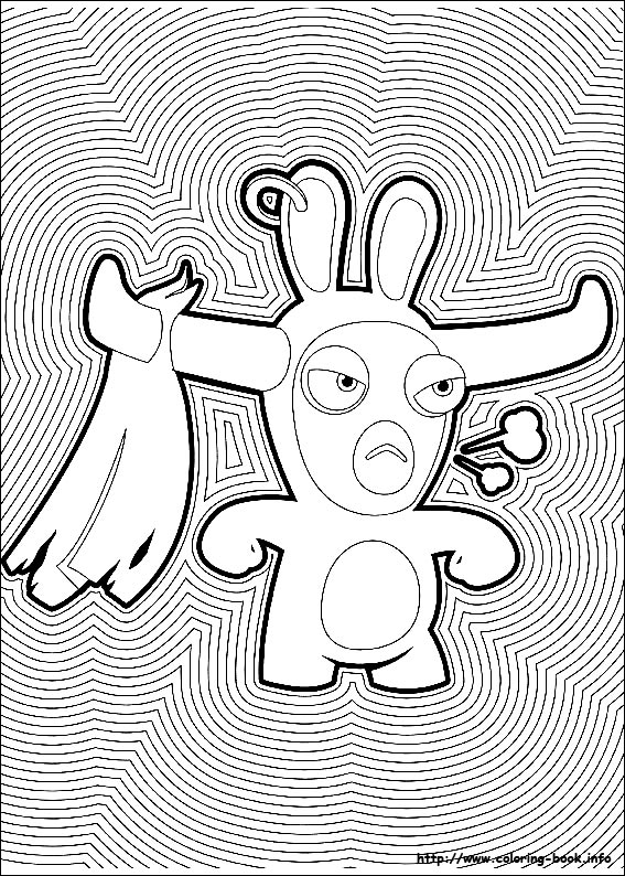 Raving Rabbids coloring picture