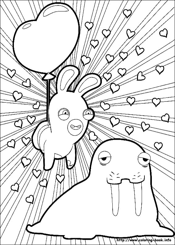 Raving Rabbids coloring picture