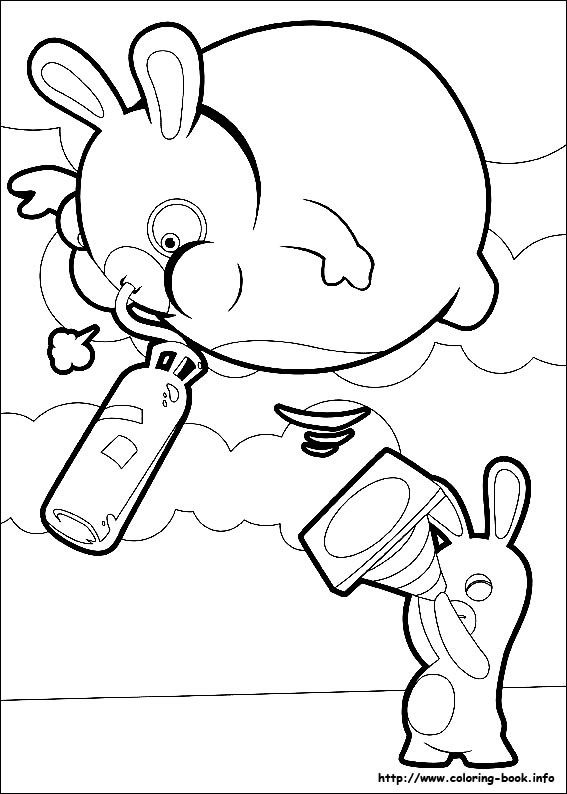 Raving Rabbids coloring picture