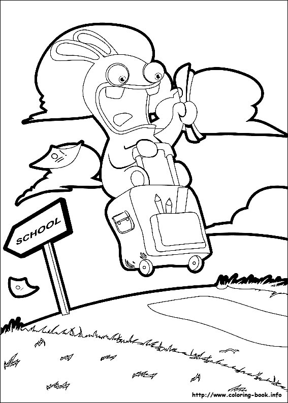 Raving Rabbids coloring picture