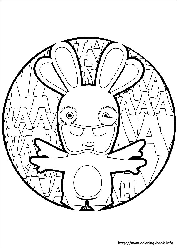 Raving Rabbids coloring picture