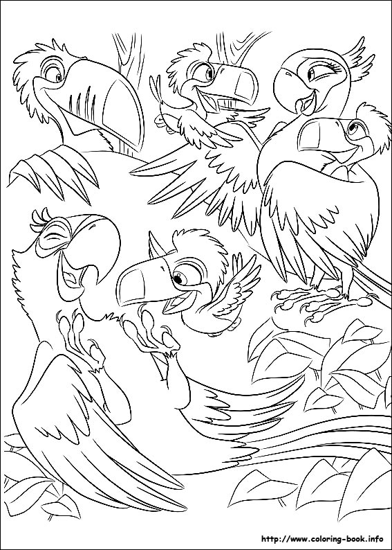 Rio coloring picture