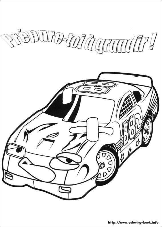 Roary the racing car coloring picture