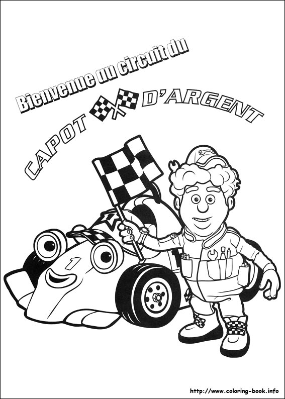 Roary the racing car coloring picture