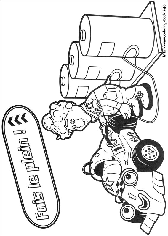 Roary the racing car coloring picture