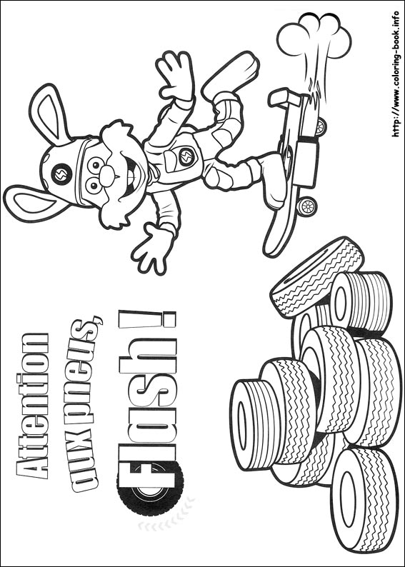 Roary the racing car coloring picture