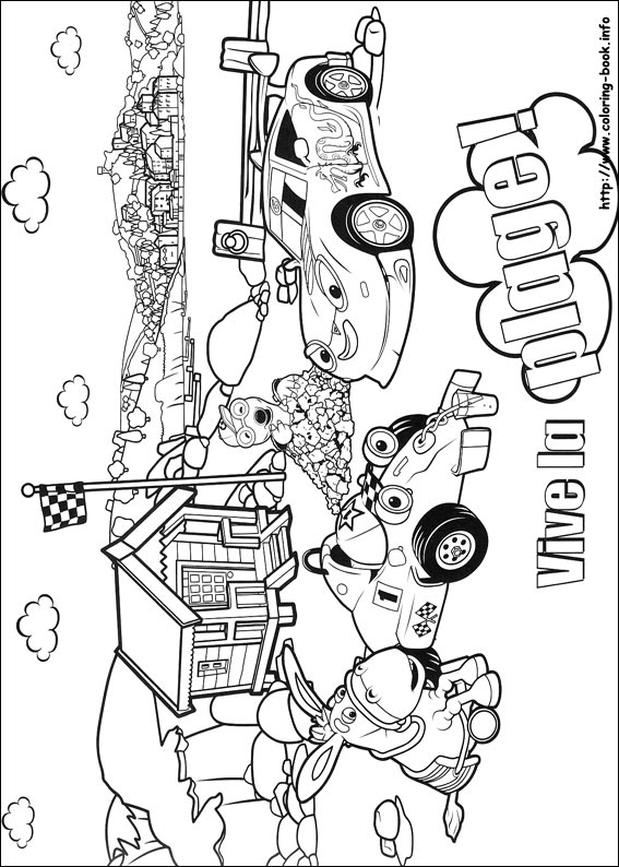 Roary the racing car coloring picture