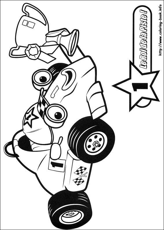 Roary the racing car coloring picture