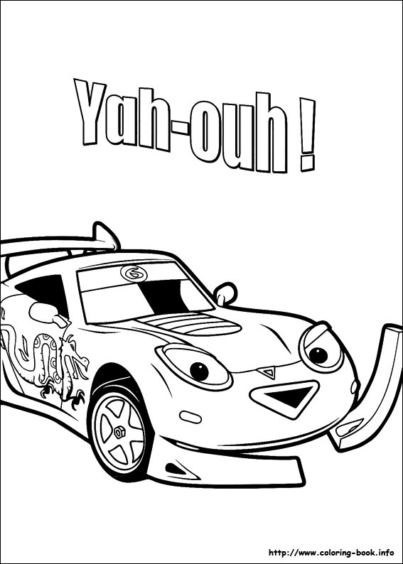 Roary the racing car coloring picture