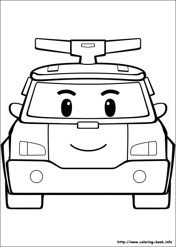 Robocar Poli coloring picture