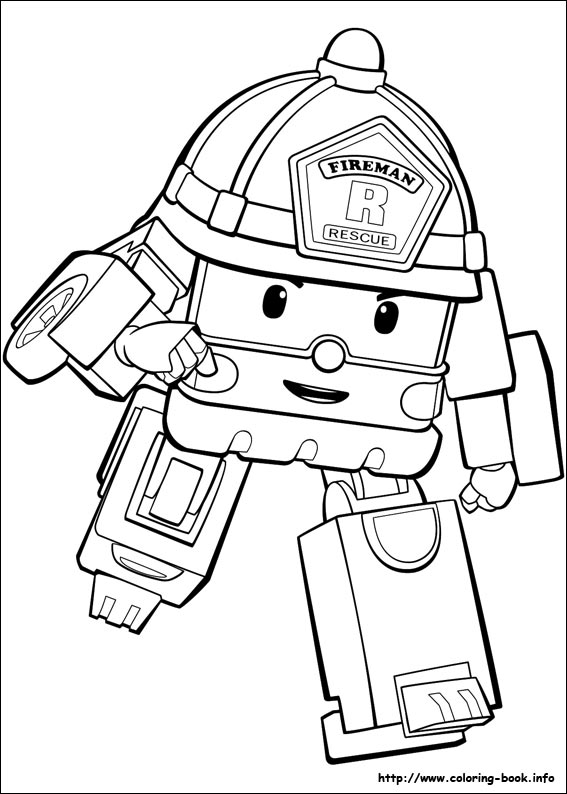 Robocar Poli coloring picture