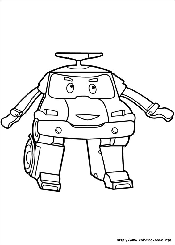 Robocar Poli coloring picture