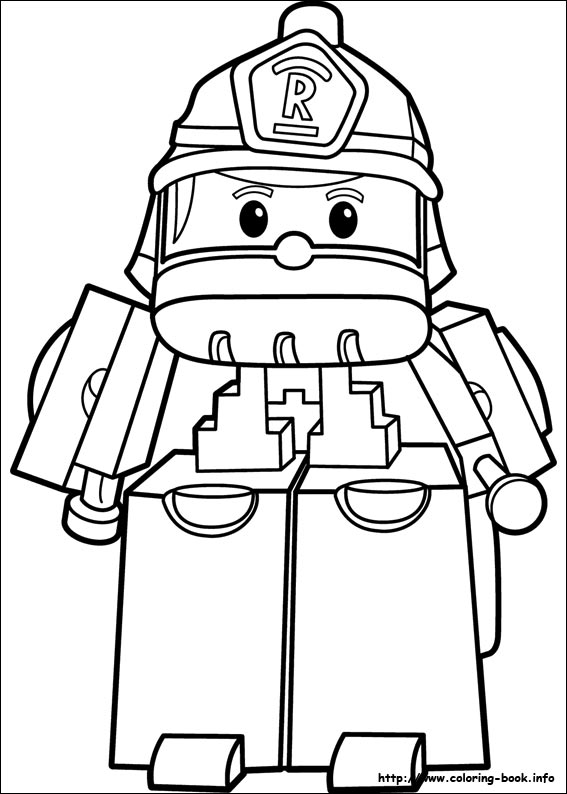 Robocar Poli coloring picture