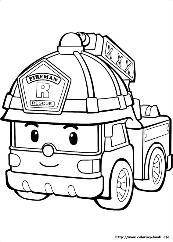 Robocar Poli coloring picture