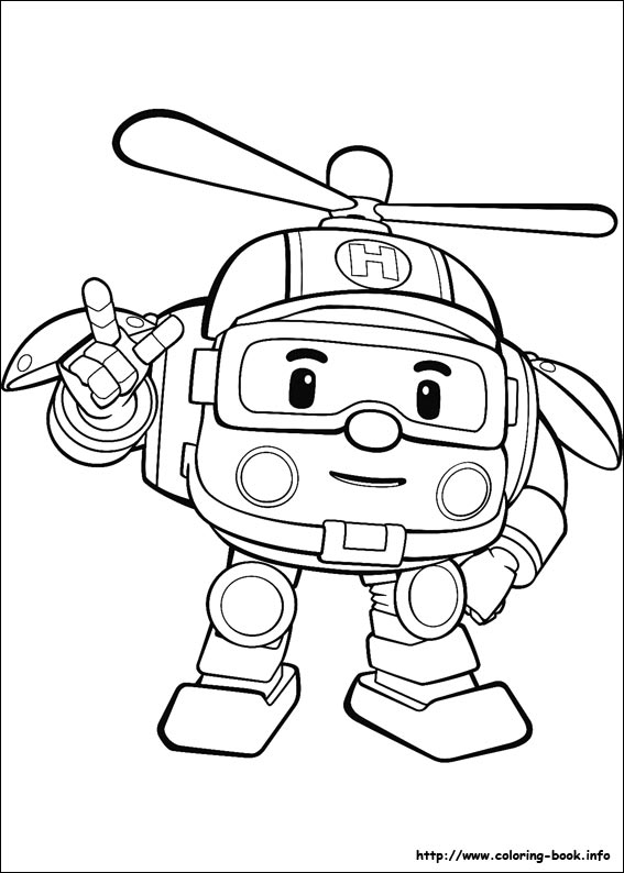 Robocar Poli coloring picture