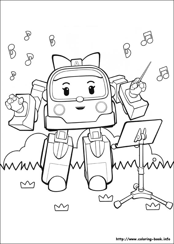 Robocar Poli coloring picture