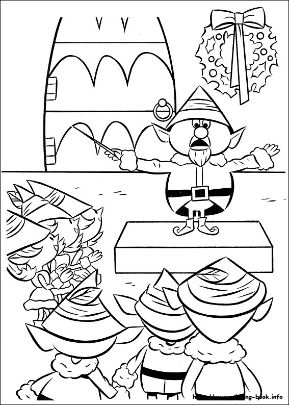 Rudolph the Red-Nosed Reindeer coloring picture