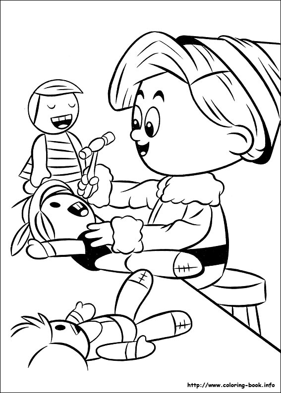 Rudolph the Red-Nosed Reindeer coloring picture