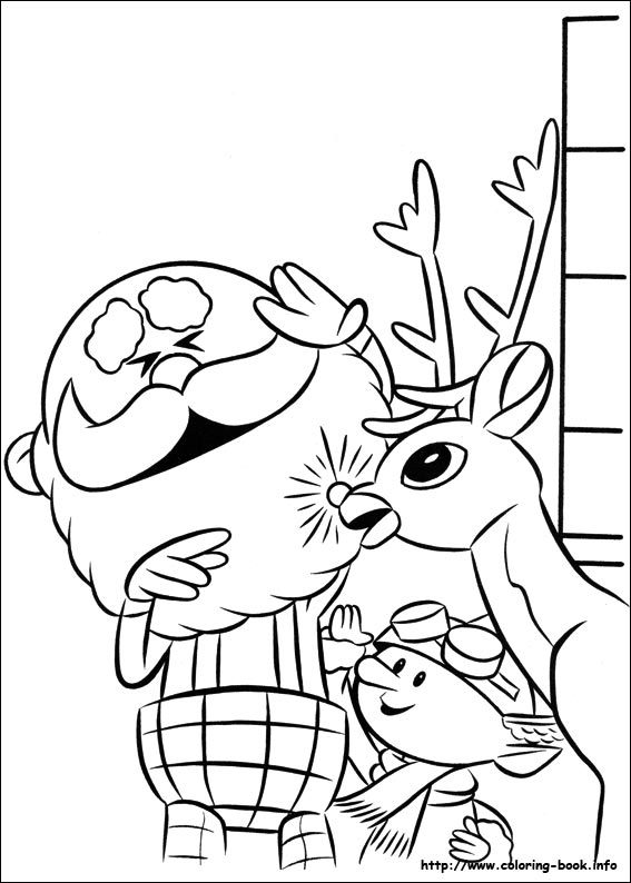 Rudolph the Red-Nosed Reindeer coloring picture