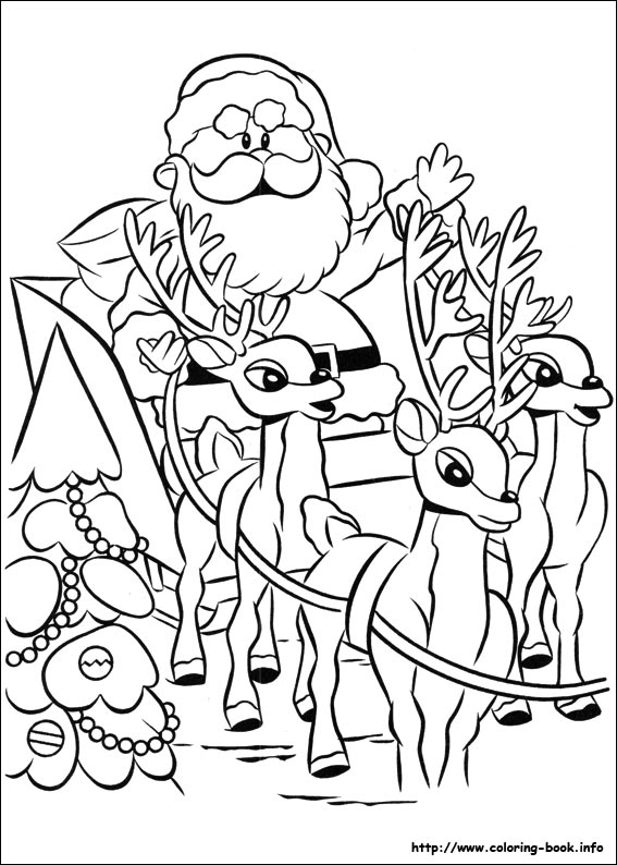 Rudolph the Red-Nosed Reindeer coloring picture