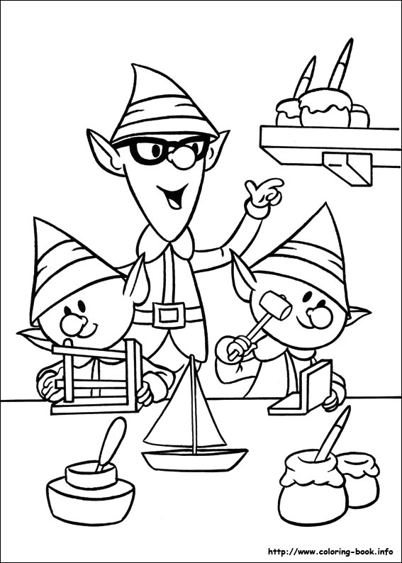 Rudolph the Red-Nosed Reindeer coloring picture