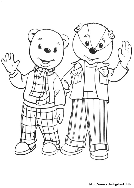 Rupert Bear coloring picture