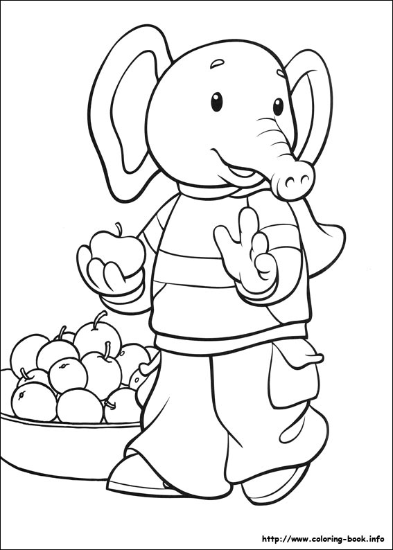 Rupert Bear coloring picture