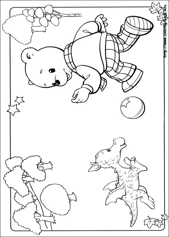 Rupert Bear coloring picture