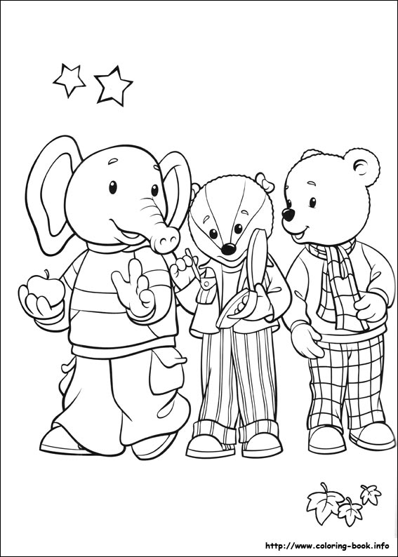 Rupert Bear coloring picture