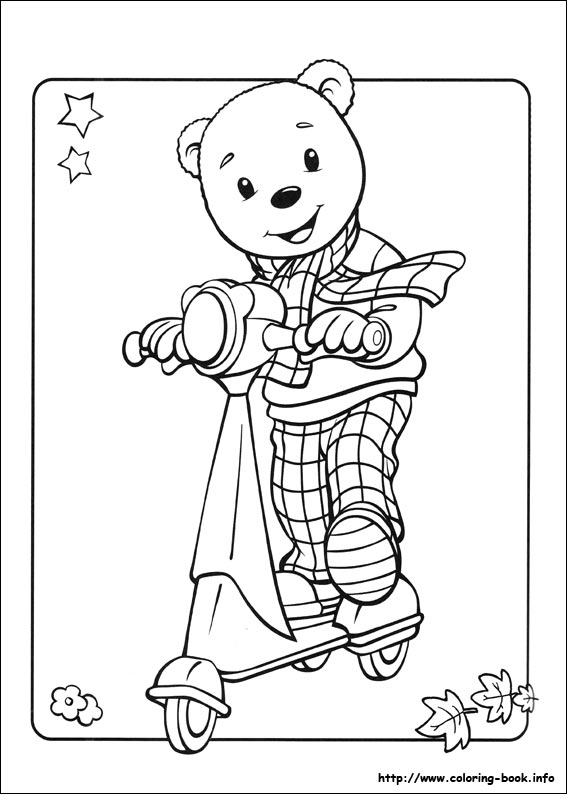 Rupert Bear coloring picture