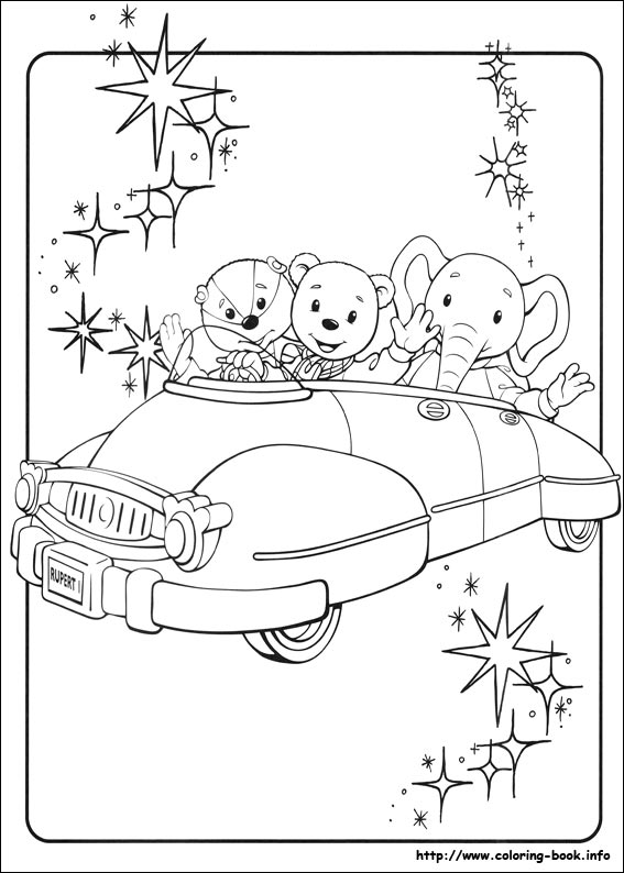 Rupert Bear coloring picture