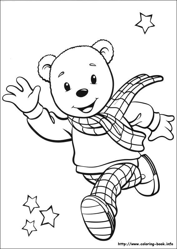 Rupert Bear coloring picture