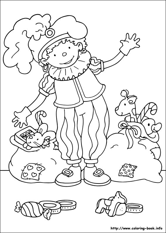 Saint Nicholas coloring picture