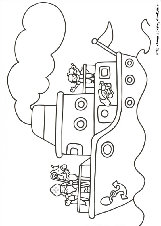 Saint Nicholas coloring picture