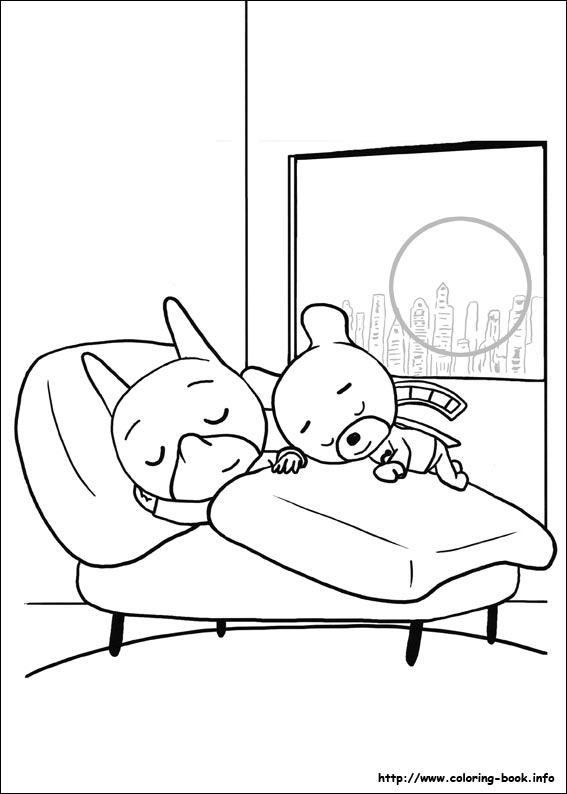 SamSam coloring picture