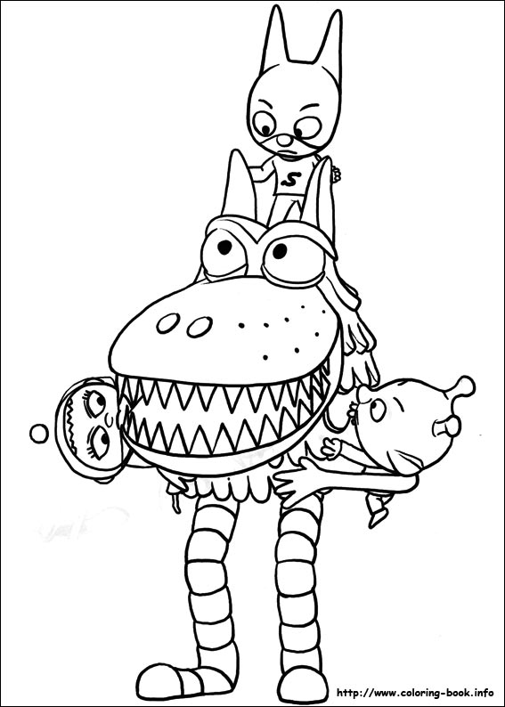 SamSam coloring picture