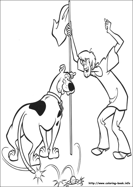 Scooby-Dou coloring picture