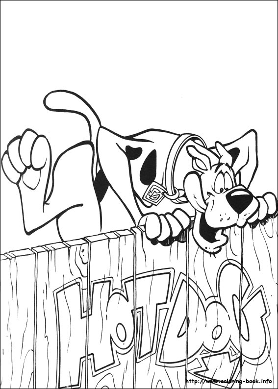 Scooby-Dou coloring picture